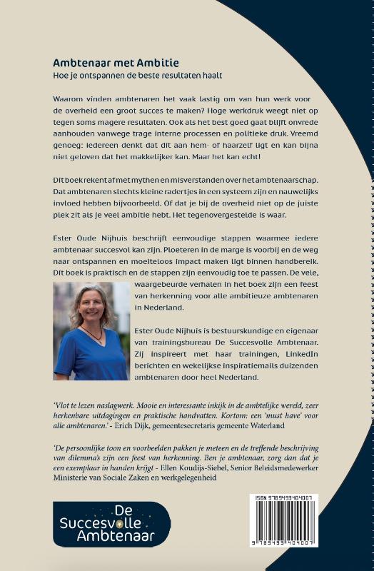 Achterkant van Ambtenaar met Ambitie
