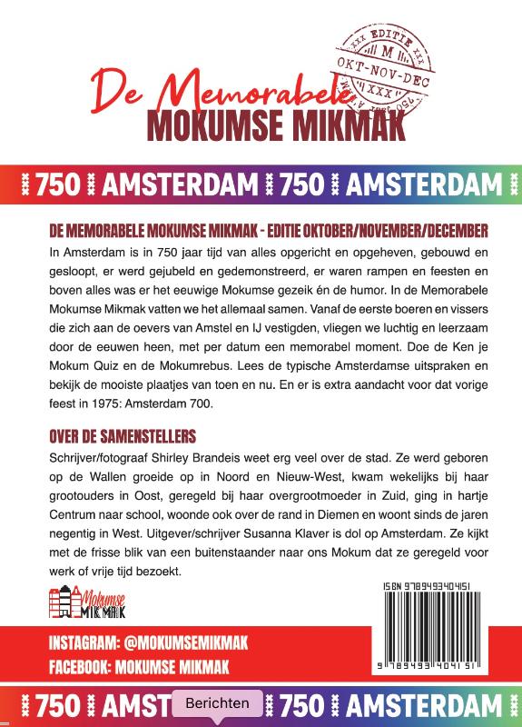 Achterkant van De memorabele Mokumse Mikmak deel 4