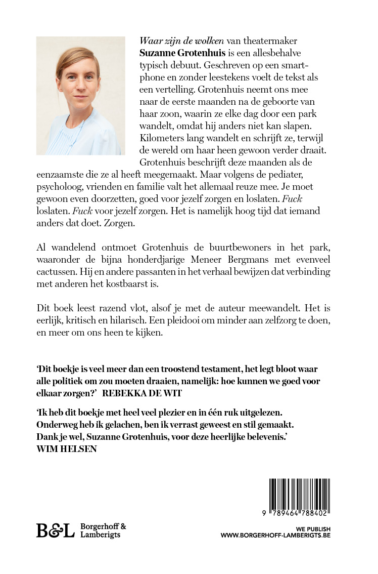 Achterkant van Waar zijn de wolken