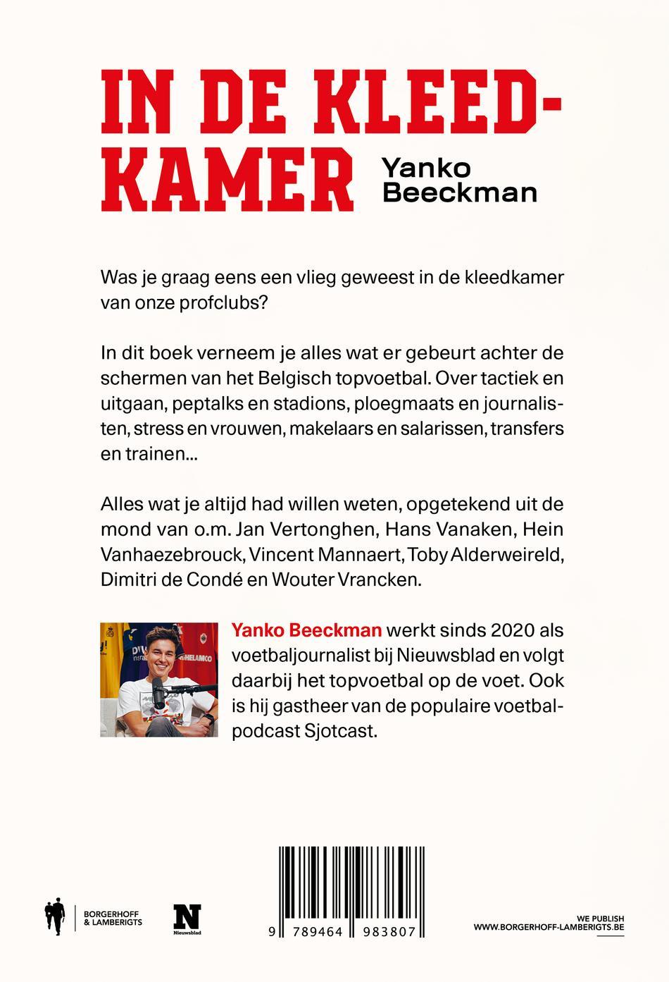 Achterkant van In de kleedkamer