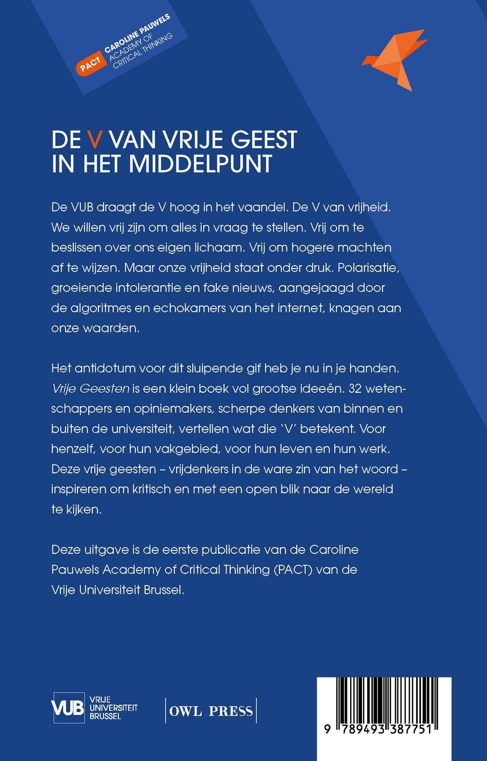 Achterkant van Vrije geesten