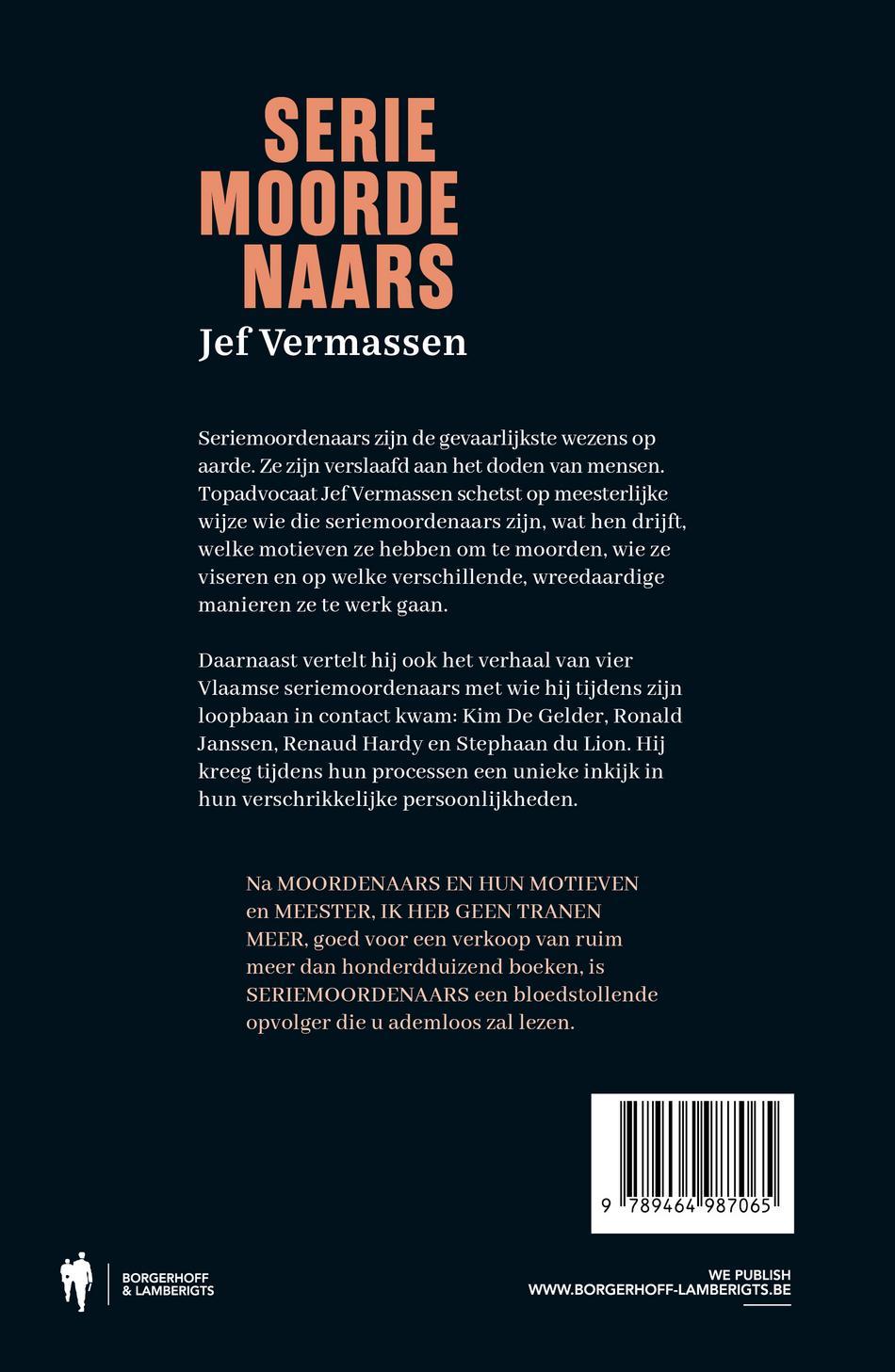 Achterkant van Seriemoordenaars