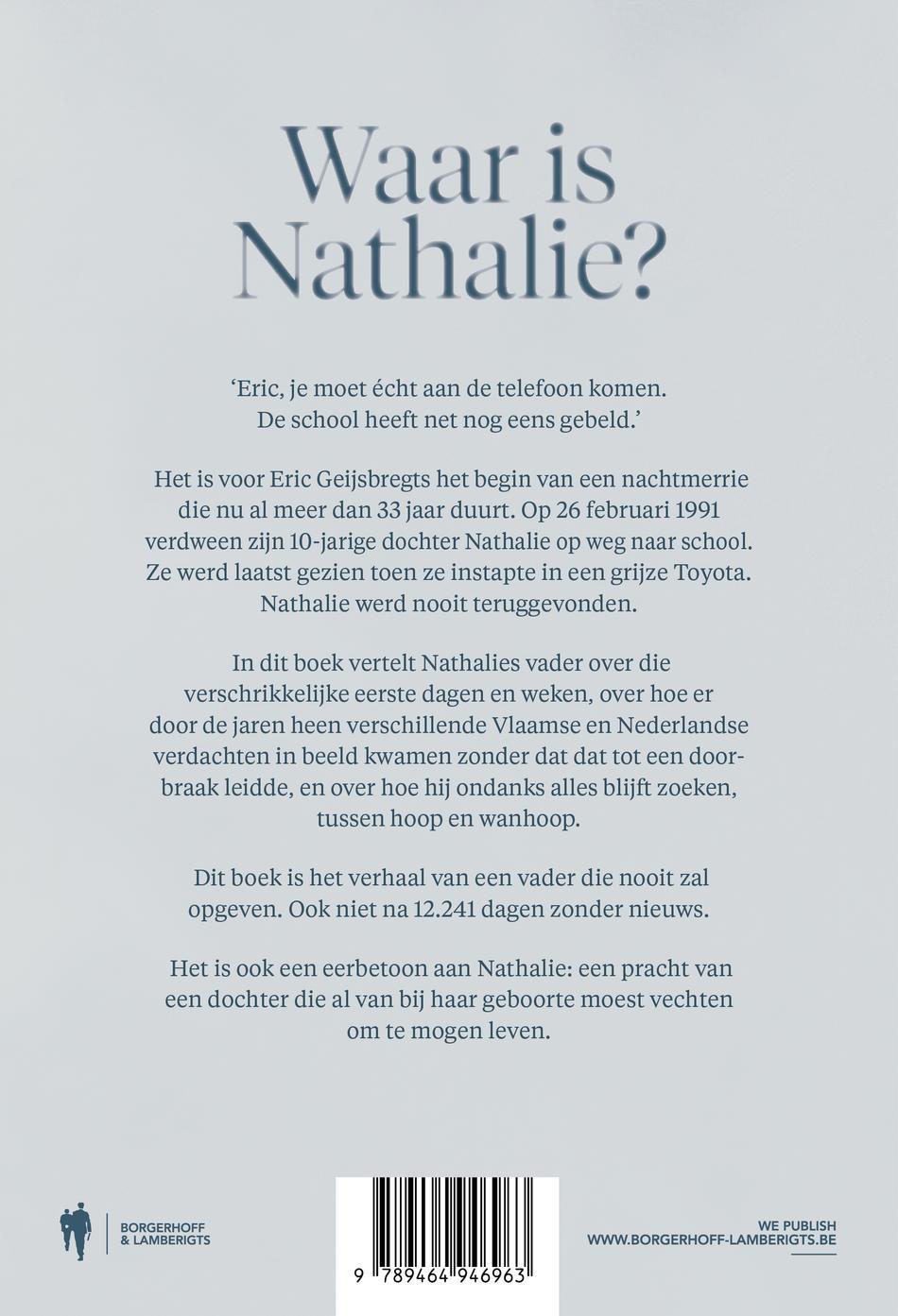 Achterkant van Waar is Nathalie?