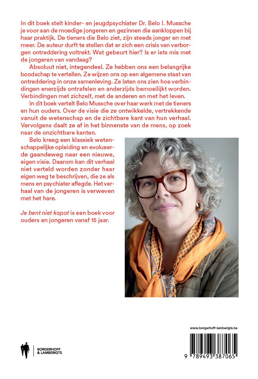 Achterkant van Je bent niet kapot