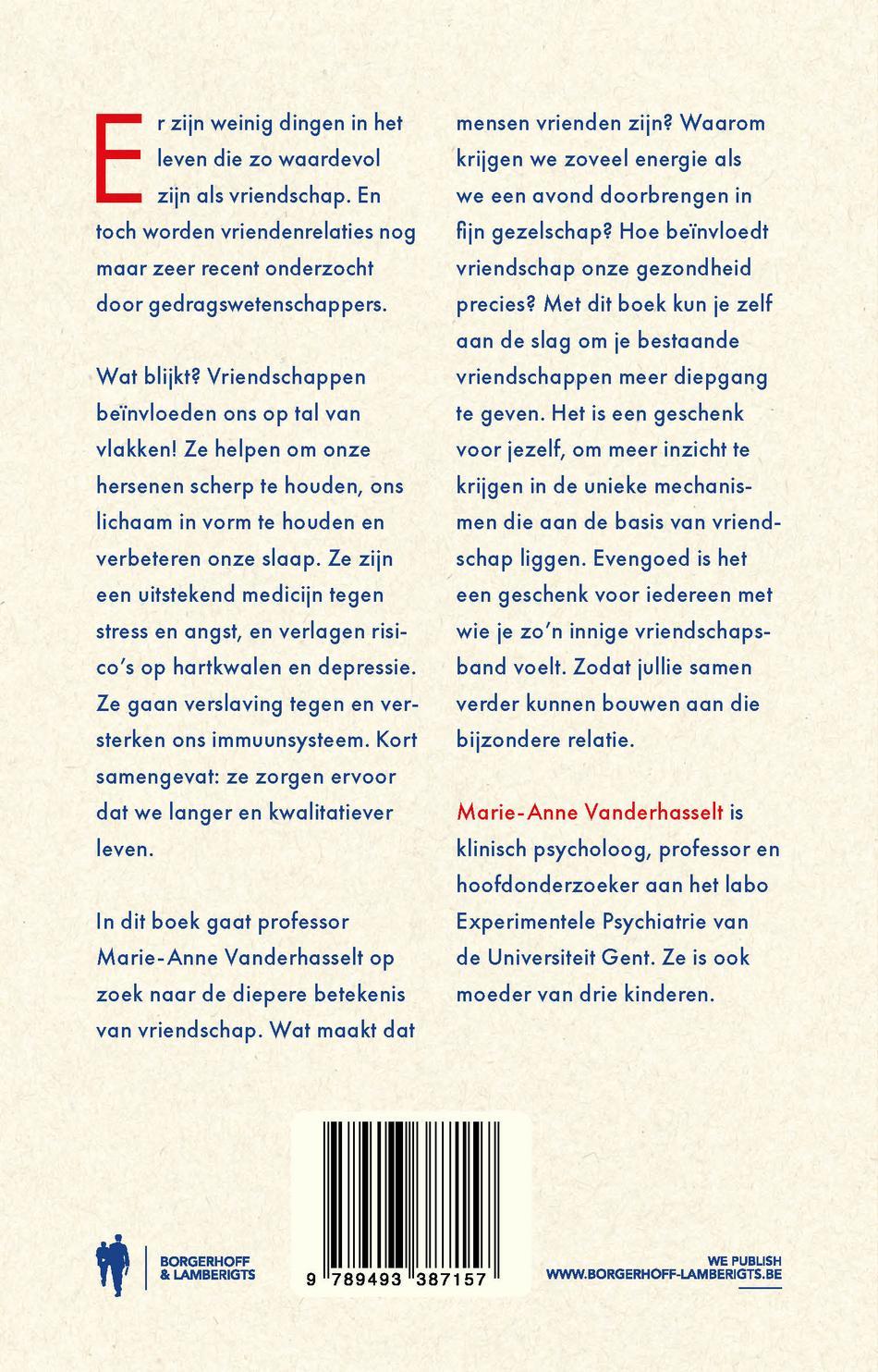 Achterkant van Je bent een vriend van mij