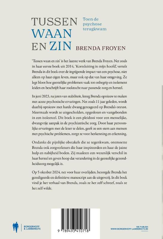 Achterkant van Tussen waan en zin
