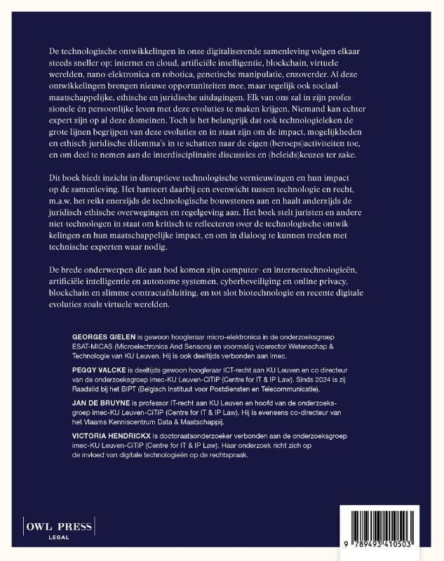 Achterkant van Technologie en recht