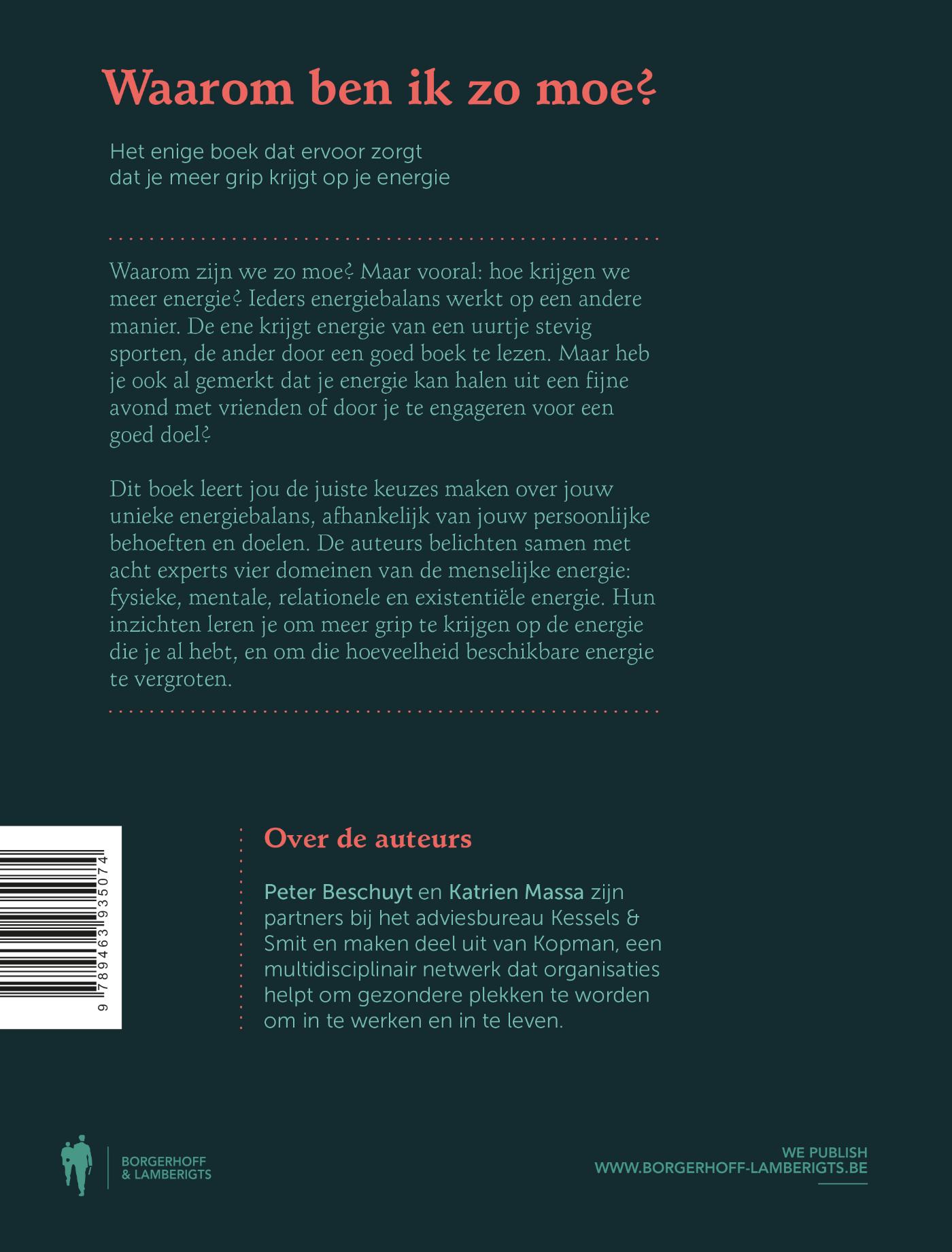 Achterkant van Waarom ben ik zo moe ?