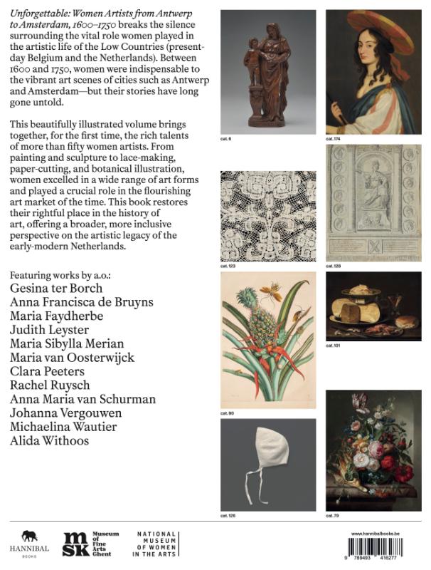 Achterkant van Unforgettable. Women Artists from Antwerp to Amsterdam, 1600-1750
