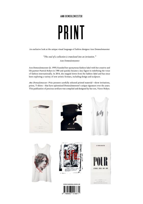Achterkant van Ann Demeulemeester – PRINT