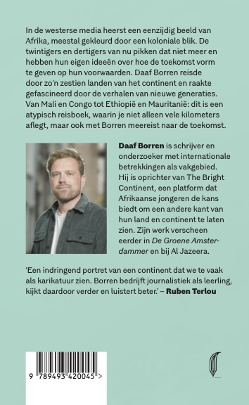 Achterkant van Het continent van de toekomst