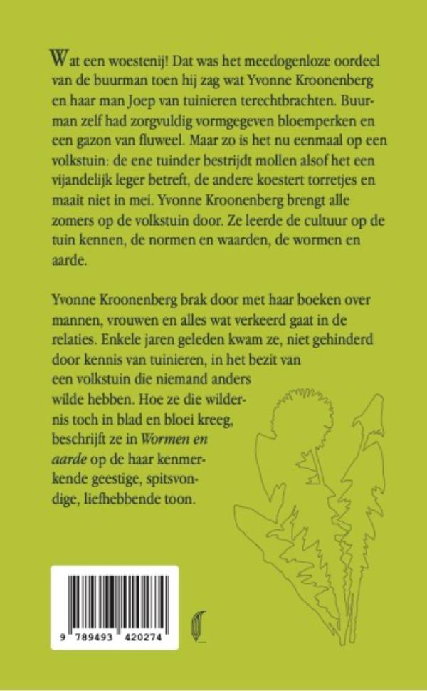 Achterkant van Wormen en aarde