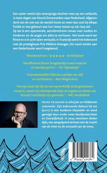 Achterkant van Op zee
