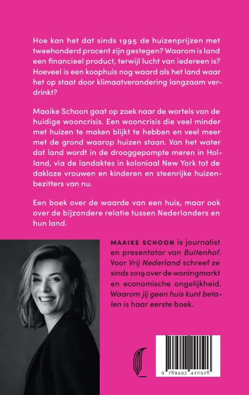 Achterkant van Waarom jij geen huis kunt betalen