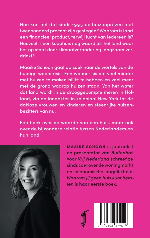 Achterkant van Waarom jij geen huis kunt betalen