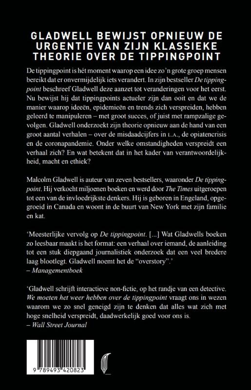 Achterkant van We moeten het weer hebben over de tippingpoint