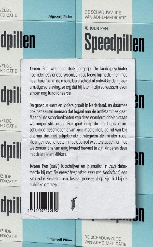 Achterkant van Speedpillen