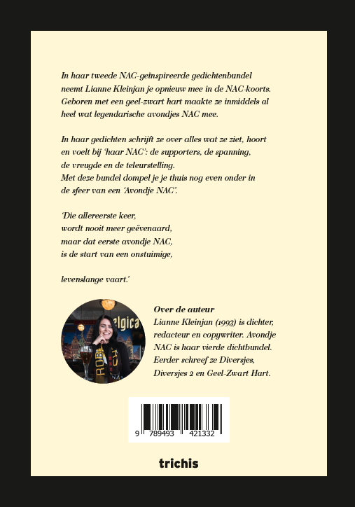Achterkant van Avondje NAC