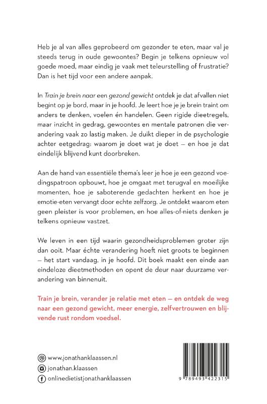Achterkant van Train je brein