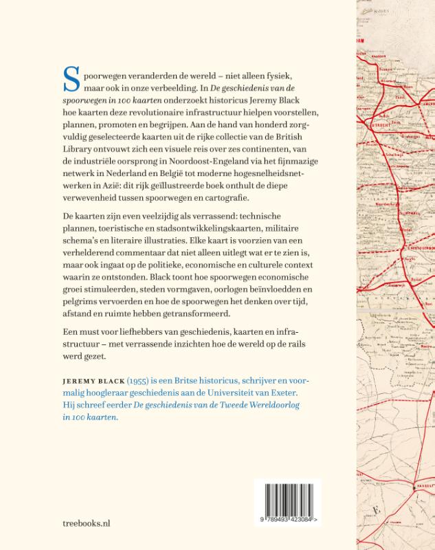 Achterkant van Geschiedenis van de spoorwegen in 100 kaarten
