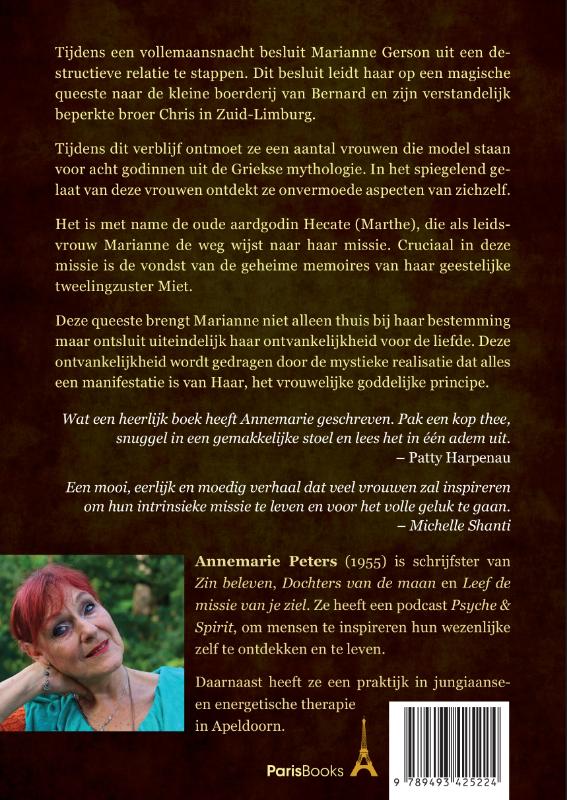 Achterkant van In het spoor van Hekate