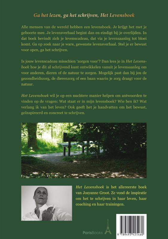 Achterkant van Het Levensboek
