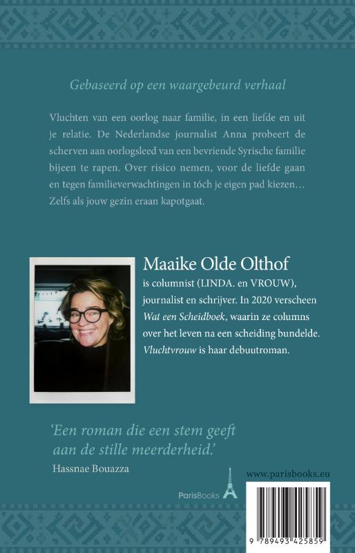 Achterkant van Vluchtvrouw