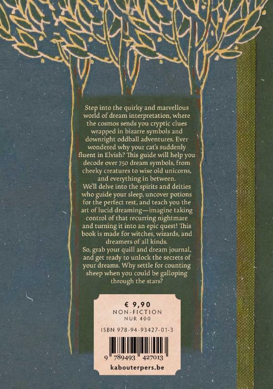 Achterkant van The wizard and witches’ dream book