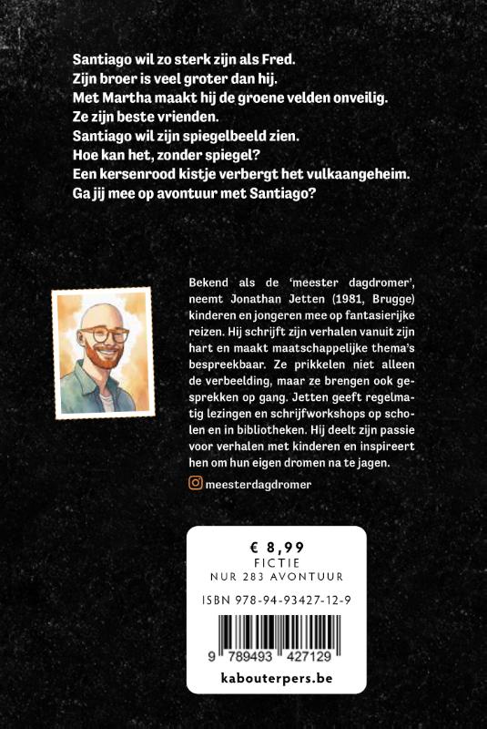 Achterkant van Santiago en het Vulkaangeheim