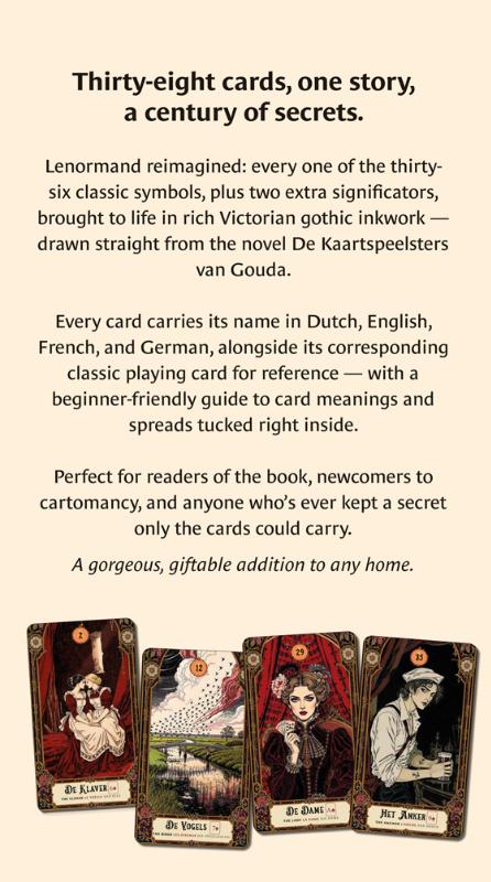 Achterkant van De Kaartspeelsters van Gouda Lenormand
