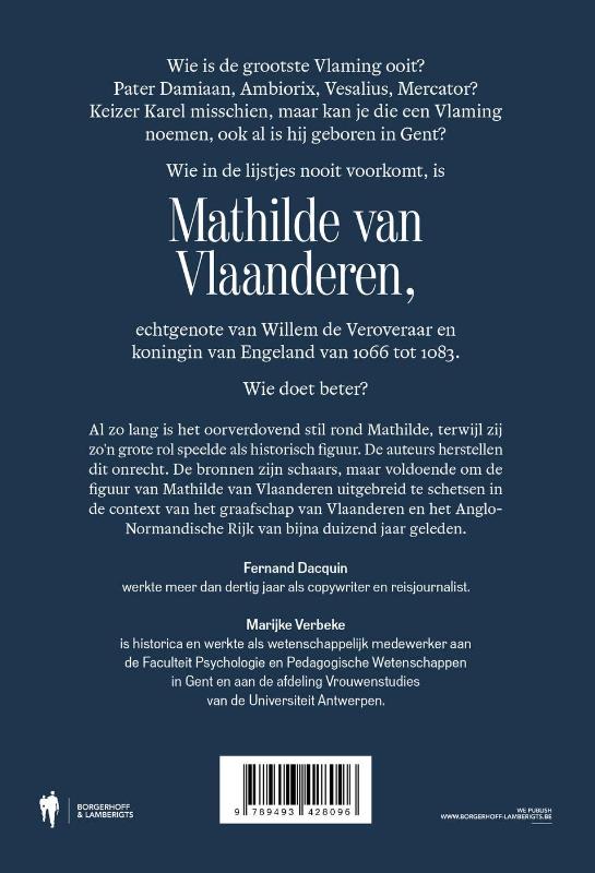 Achterkant van Mathilde van Vlaanderen
