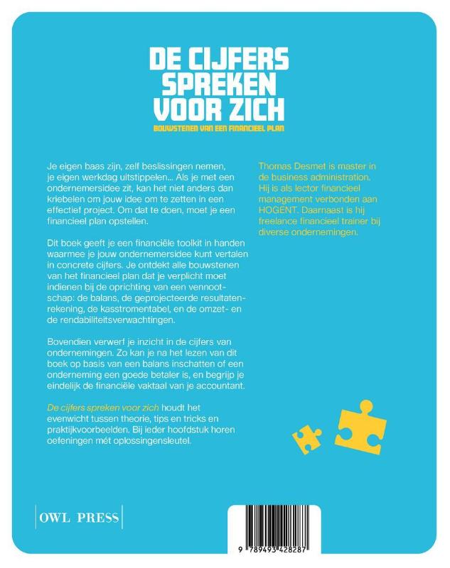 Achterkant van De cijfers spreken voor zich