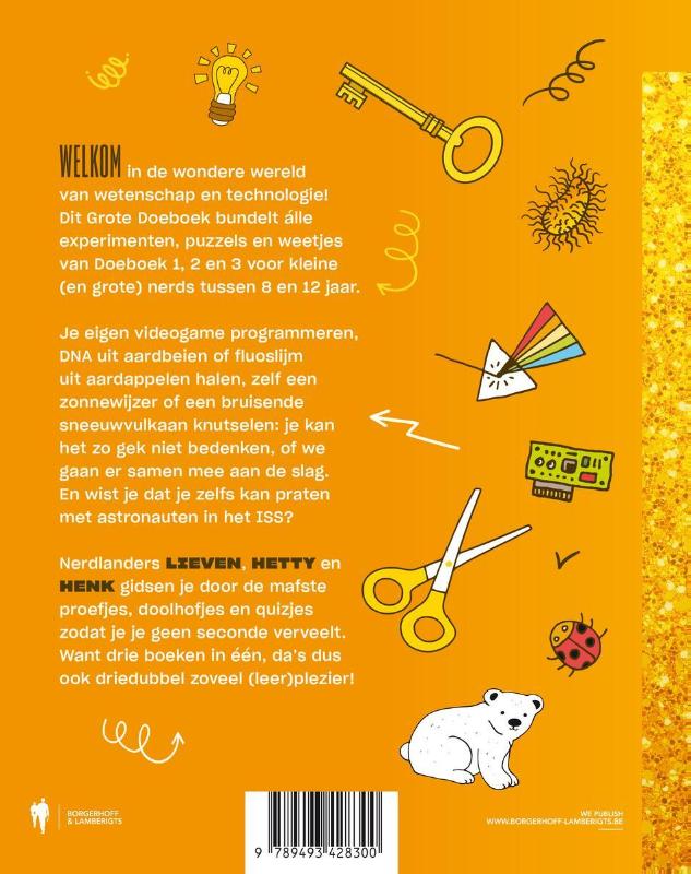 Achterkant van Het Grote Doeboek voor Kleine Nerds
