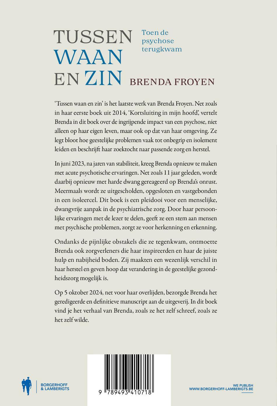 Achterkant van Tussen waan en zin