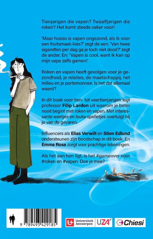 Achterkant van Game over