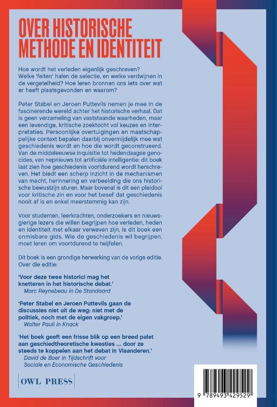 Achterkant van Voltooid verleden, onvoltooide geschiedenis