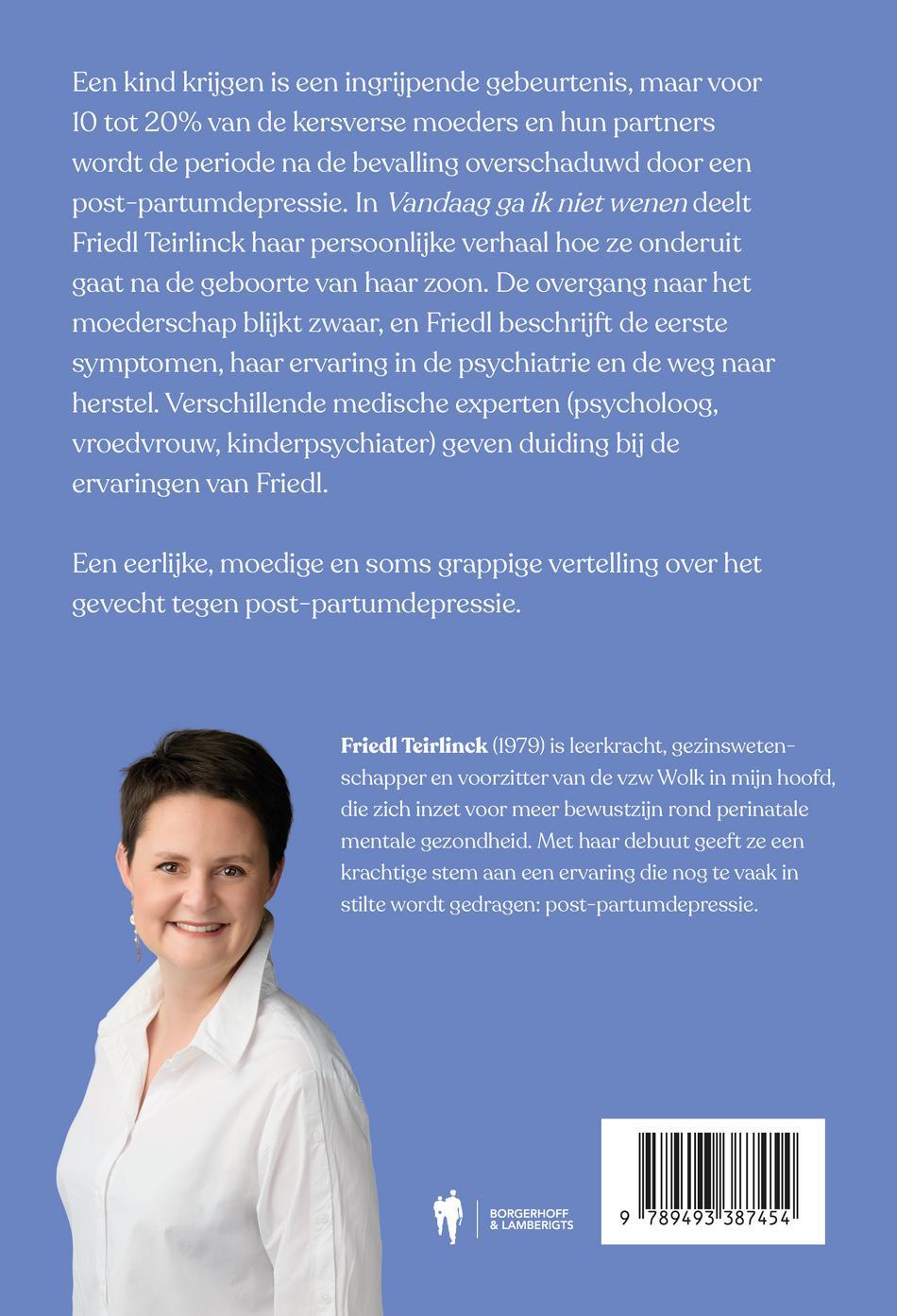 Achterkant van Vandaag ga ik niet wenen