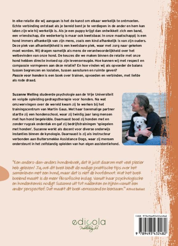 Achterkant van Passie voor honden