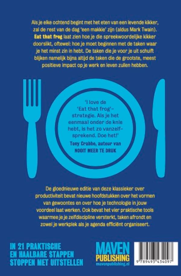 Achterkant van Eat that frog