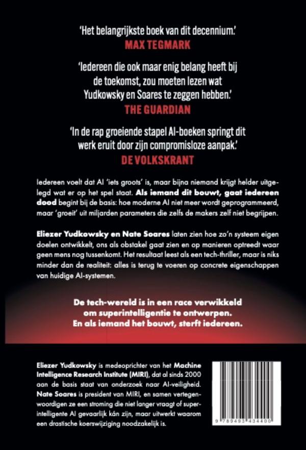 Achterkant van Als iemand dit bouwt, gaat iedereen dood