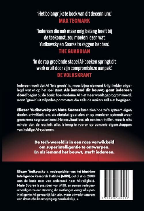 Achterkant van Als iemand dit bouwt, gaat iedereen dood