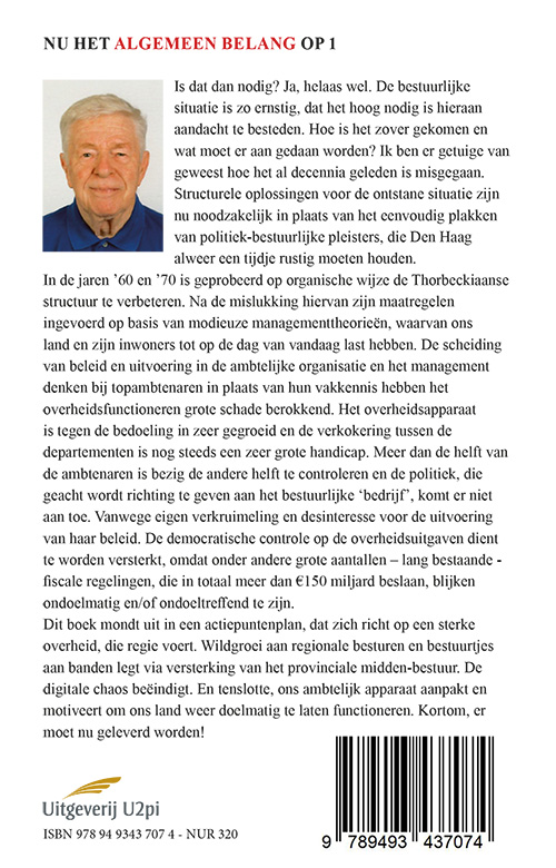 Achterkant van Nu het algemeen belang op 1