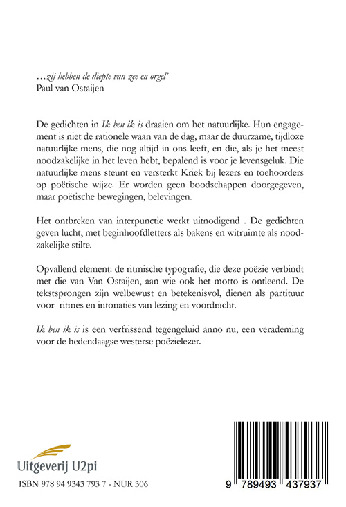Achterkant van Ik ben ik is