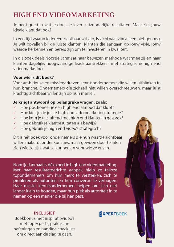 Achterkant van High end Videomarketing