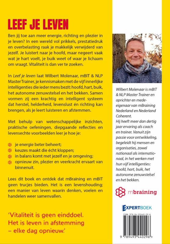 Achterkant van LEEF JE LEVEN