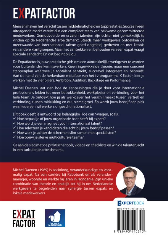 Achterkant van Expatfactor
