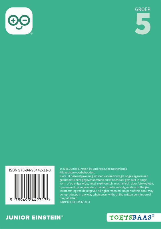 Achterkant van Antwoordenboek 1
