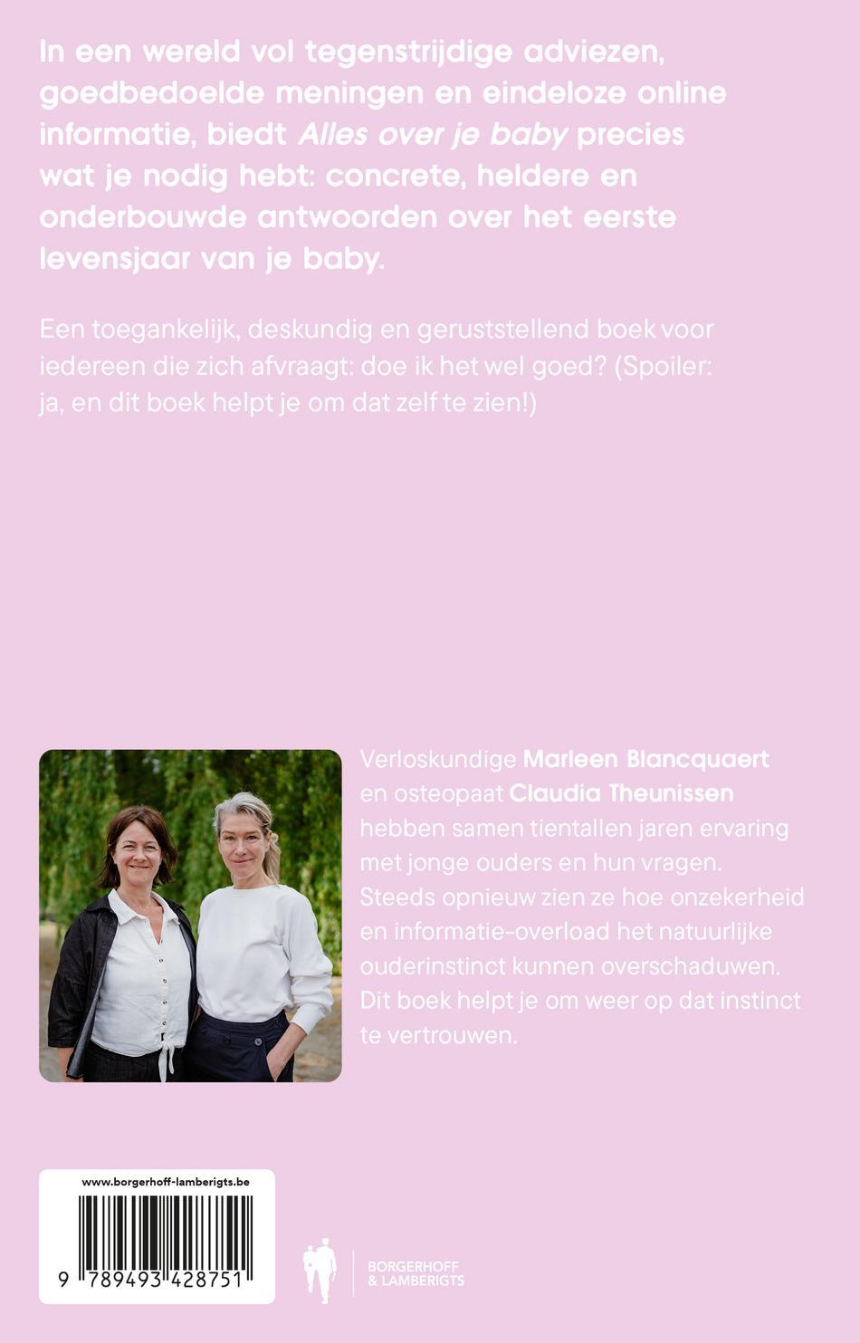 Achterkant van Alles over je baby