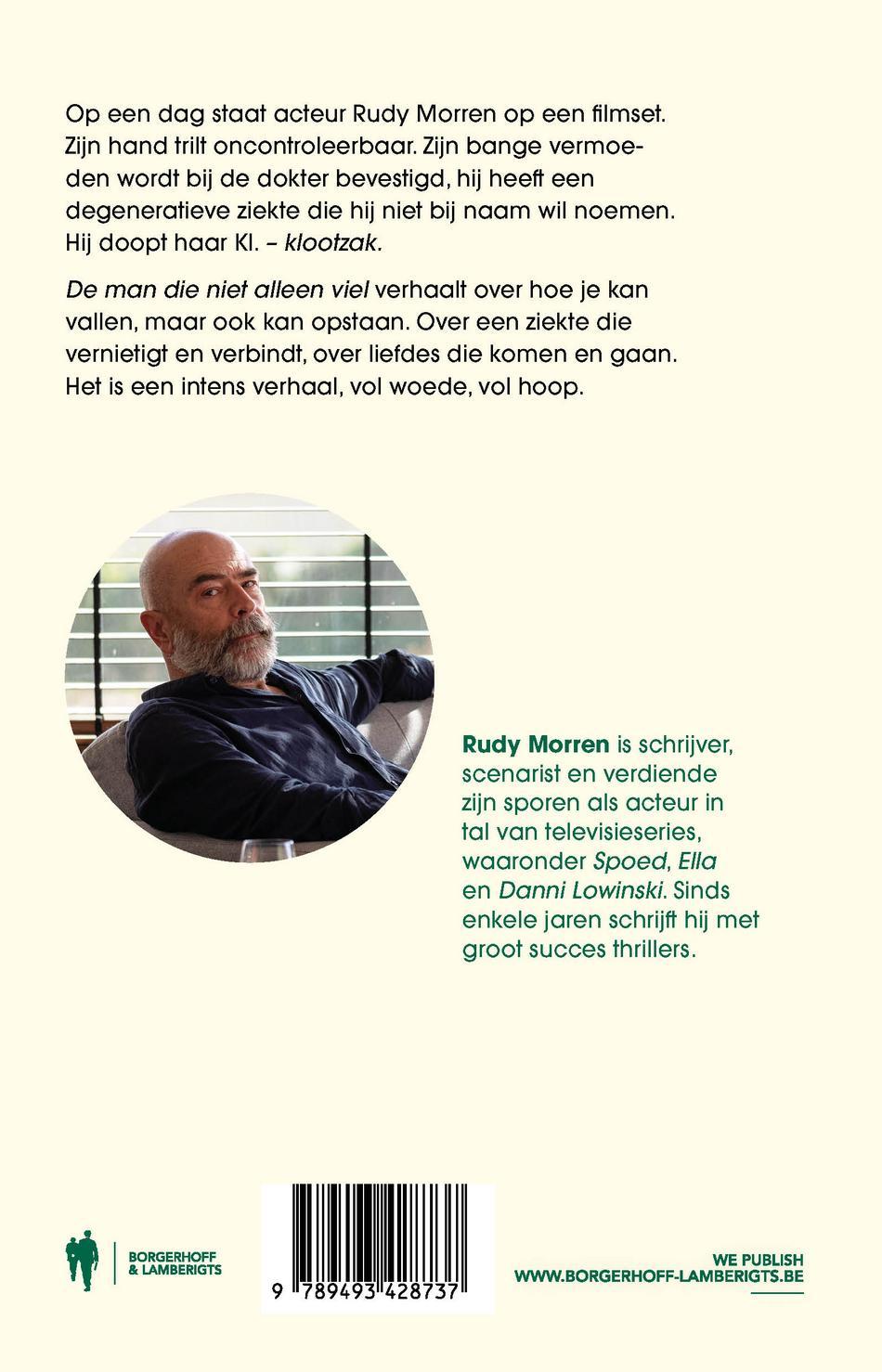 Achterkant van De man die niet alleen viel
