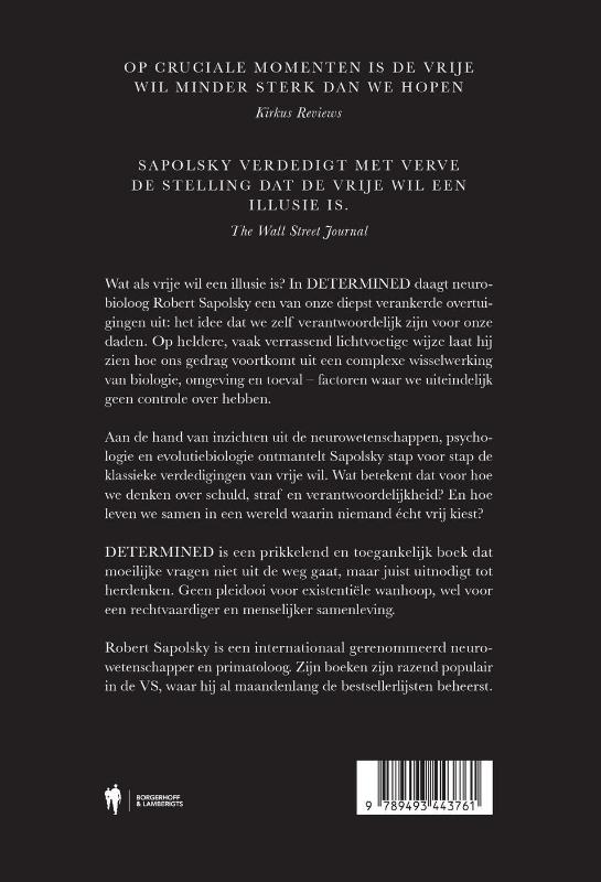Achterkant van Determined
